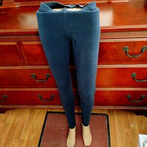 Charcoal Gray Cotton Spandex Leggings